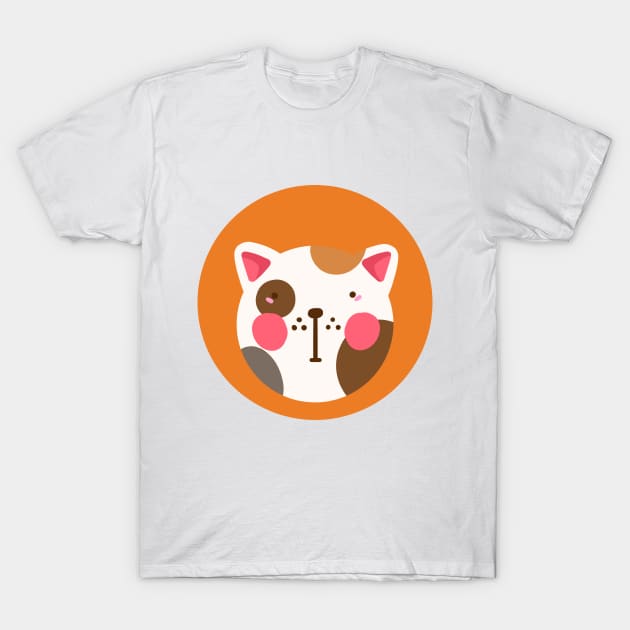 cute silly drawn kitty cat design 9 T-Shirt by grafitytees